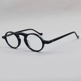 Jared Retro Acetate Glasses Frame Oval Frames Southood Black